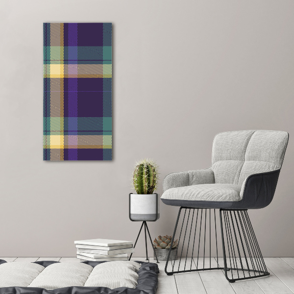 Verticale foto op canvas Geruite textuur