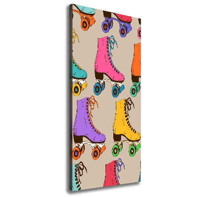 Foto obraz na płótnie pionowy Kolorowe wrotki