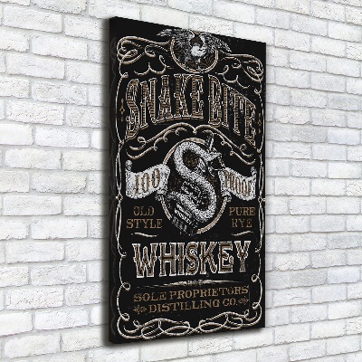 Nowoczesny obraz canvas na ramie pionowy Whiskey