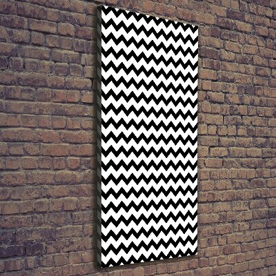 Nowoczesny obraz canvas na ramie pionowy Zygzaki