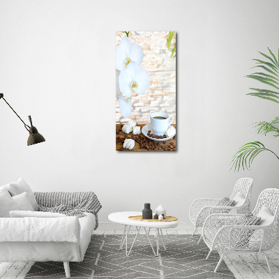 Verticale foto op canvas Een kopje koffie