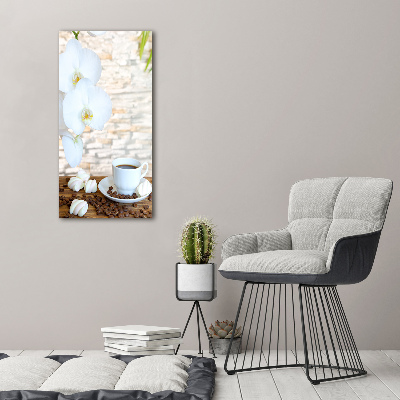 Verticale foto op canvas Een kopje koffie