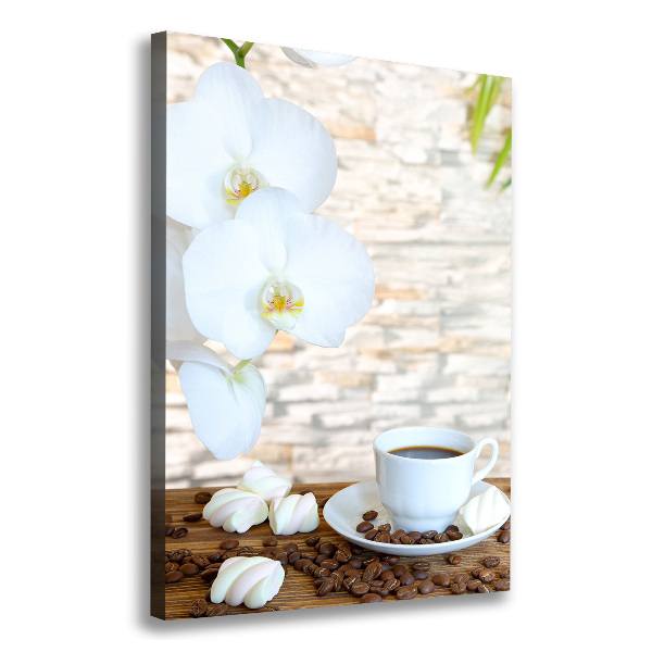 Verticale foto op canvas Een kopje koffie