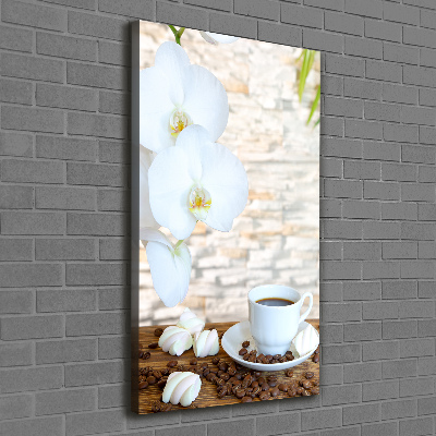 Verticale foto op canvas Een kopje koffie