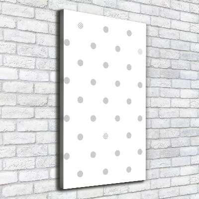 Foto obraz canvas pionowy Kropki i serca