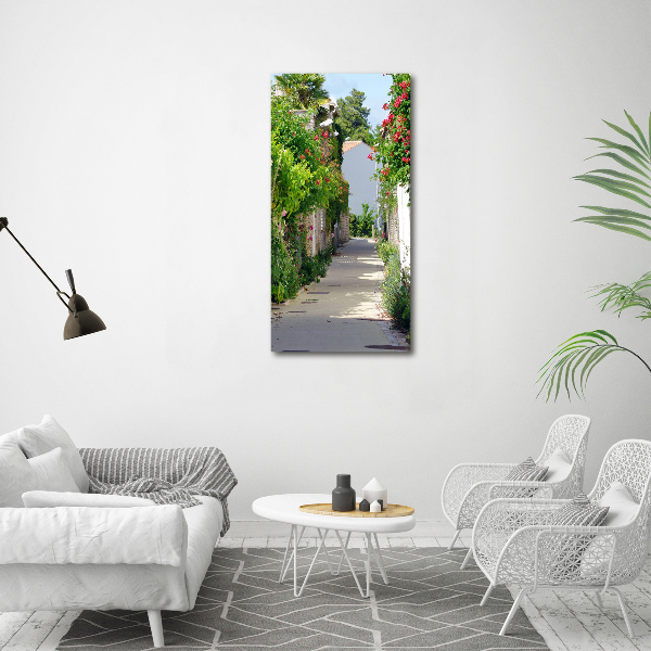 Verticaal schilderij op canvas Franse straten