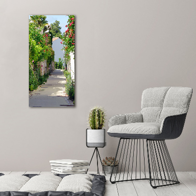 Verticaal schilderij op canvas Franse straten