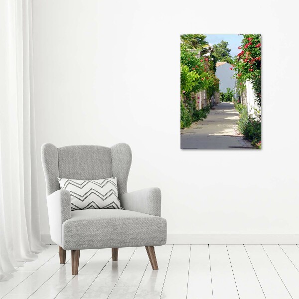 Verticaal schilderij op canvas Franse straten