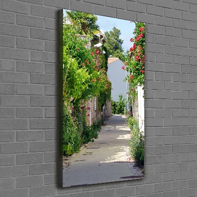 Verticaal schilderij op canvas Franse straten