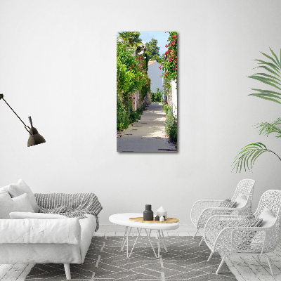 Verticaal schilderij op canvas Franse straten