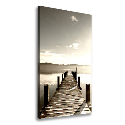 Verticale foto op canvas Houten steiger