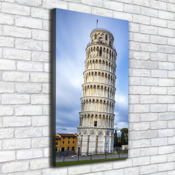 Verticale canvasfoto Scheve Toren van Pisa