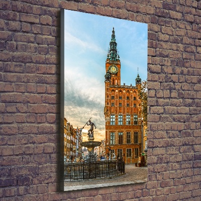 Verticaal canvasschilderij Gdansk, Polen