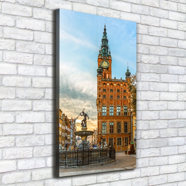 Verticaal canvasschilderij Gdansk, Polen