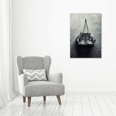 Verticaal canvasschilderij Bokshandschoenen