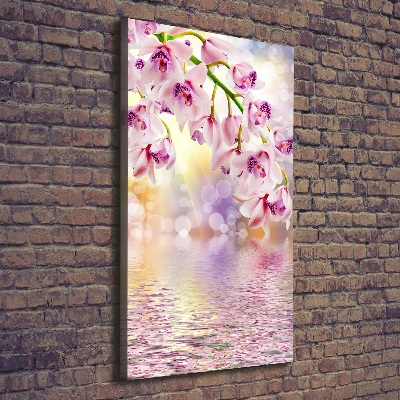Verticale foto op canvas Orchidee