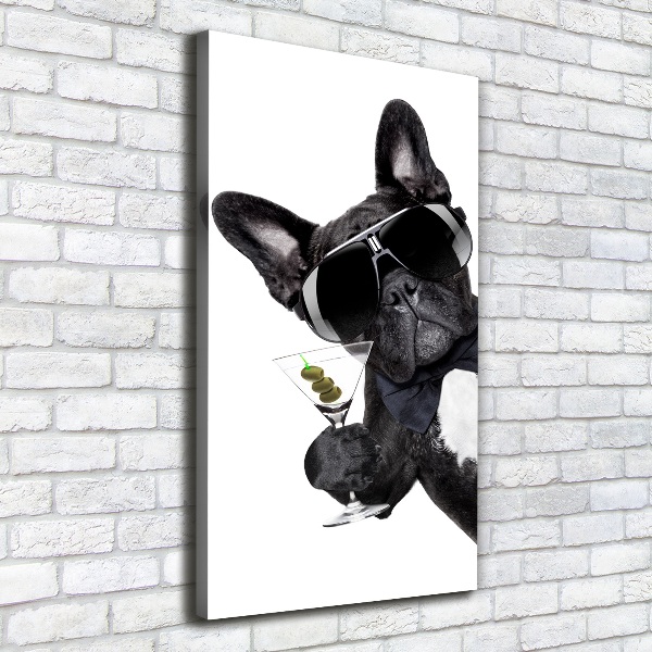Foto obraz na płótnie pionowy Piez z martini