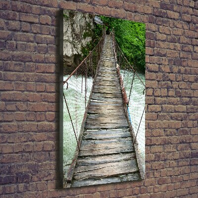 Verticaal canvasschilderij Hangbrug