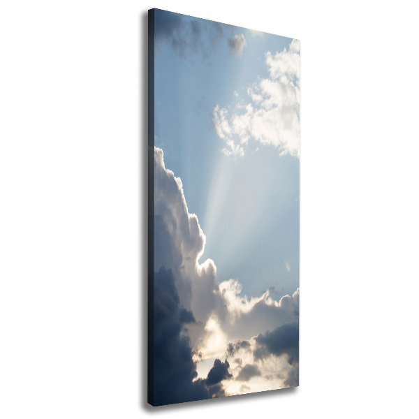 Verticale foto op canvas Wolken aan de hemel