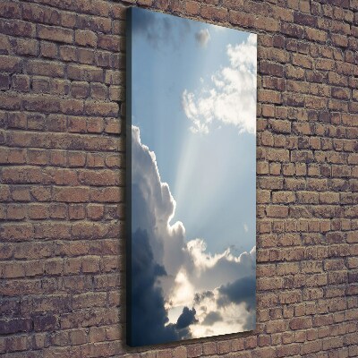 Verticale foto op canvas Wolken aan de hemel