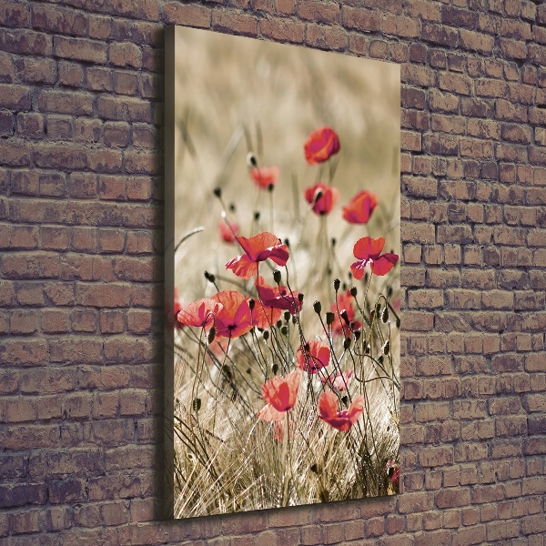 Verticale canvasfoto Wilde bloemen