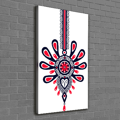 Foto obraz na płótnie pionowy Polski wzór ludowy