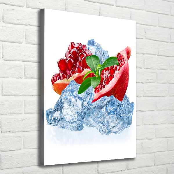 Verticaal canvasschilderij Granaat