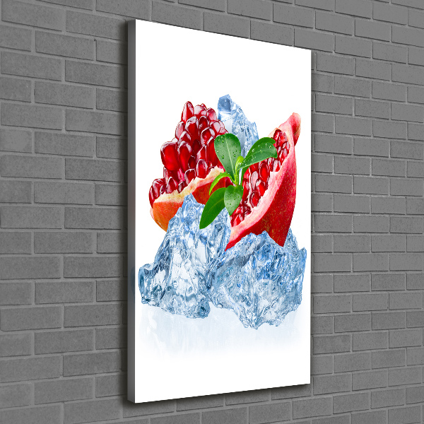 Verticaal canvasschilderij Granaat