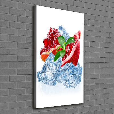 Verticaal canvasschilderij Granaat