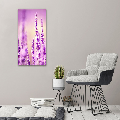 Verticaal canvasschilderij Lavendel