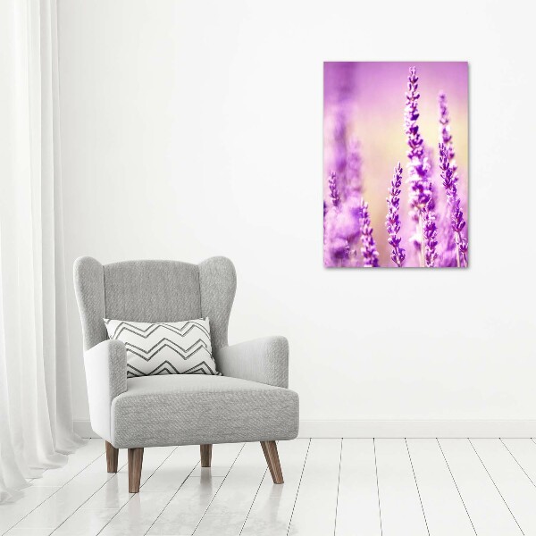 Verticaal canvasschilderij Lavendel