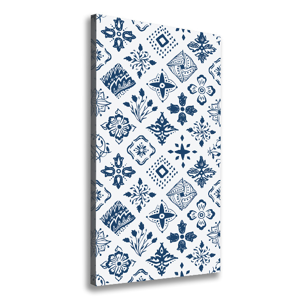Foto obraz na płótnie pionowy Kwiecisty wzór