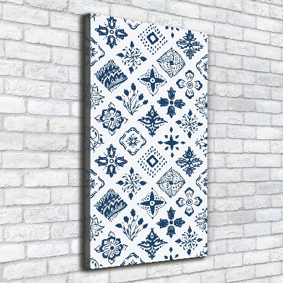 Foto obraz na płótnie pionowy Kwiecisty wzór