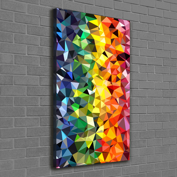 Verticale canvasfoto Geometrische achtergrond