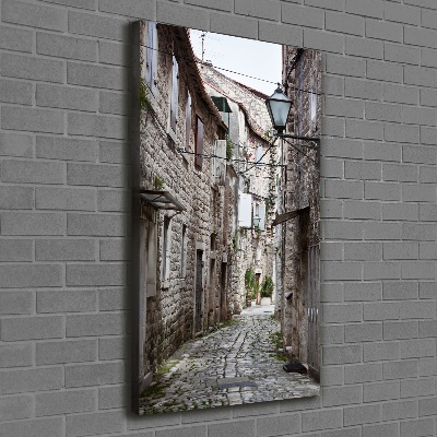 Verticale foto op canvas Kroatiëstraat