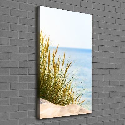 Verticale foto op canvas Duinen aan zee