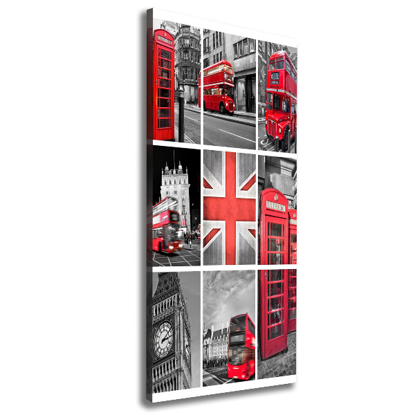 Verticaal canvasschilderij Londen College