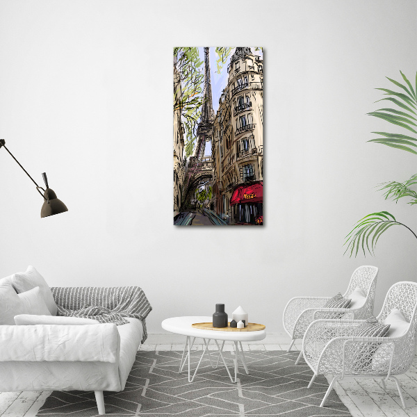 Verticale foto op canvas Eiffeltoren Parijs