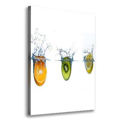 Foto obraz na płótnie pionowy Owoce pod wodą