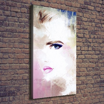 Foto obraz na płótnie pionowy Abstrakcja kobieta