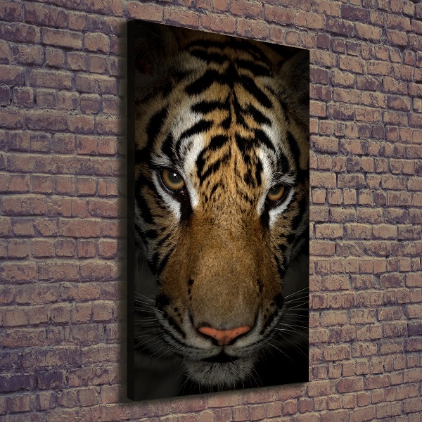 Verticale foto op canvas Tijger