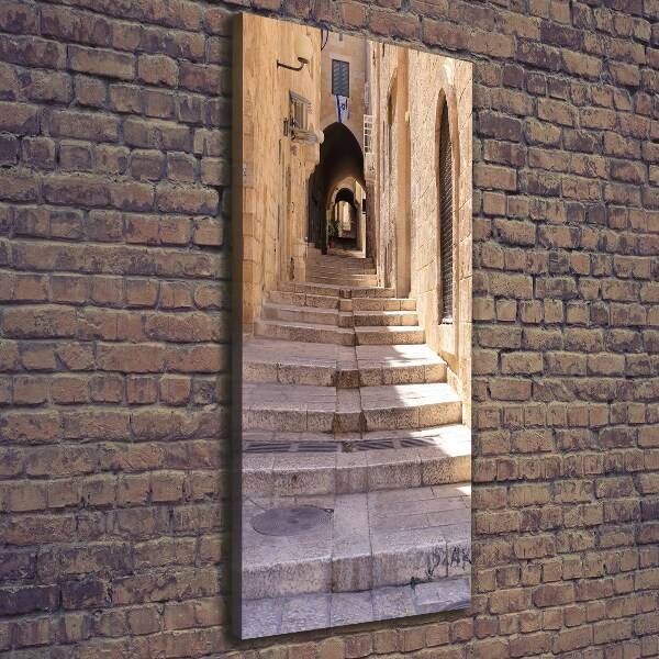 Verticale foto op canvas Jeruzalem Israël