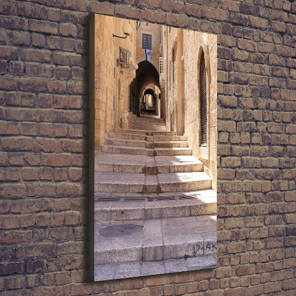 Verticale foto op canvas Jeruzalem Israël