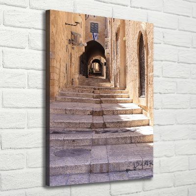 Verticale foto op canvas Jeruzalem Israël
