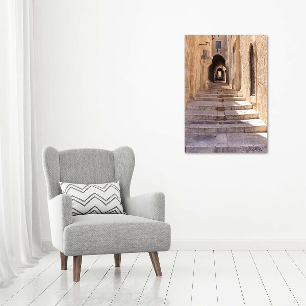 Verticale foto op canvas Jeruzalem Israël