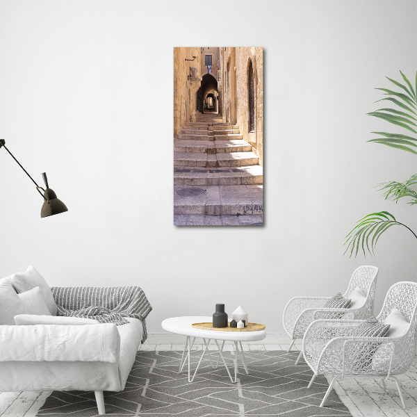 Verticale foto op canvas Jeruzalem Israël