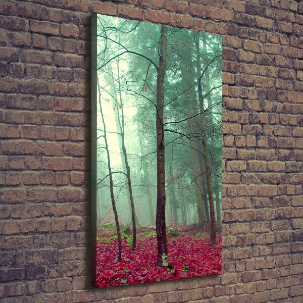 Foto obraz canvas pionowy Las jesienią