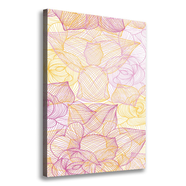 Verticale foto op canvas Bloemen