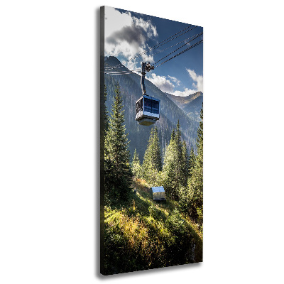 Verticaal schilderij op canvas Achtbaan