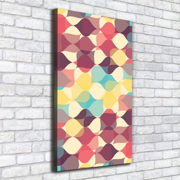 Verticaal schilderij op canvas Geometrische achtergrond